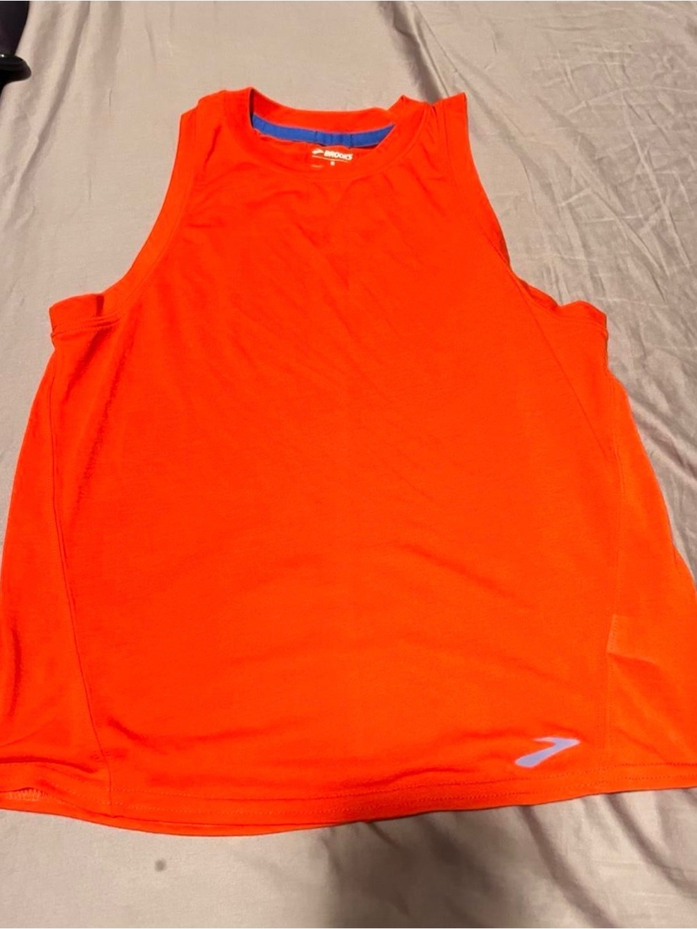Brooks women’s Bright Orange Sleeveless Swim Tank